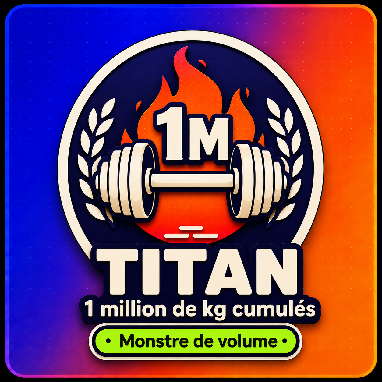 Trophée Titan 1M kg